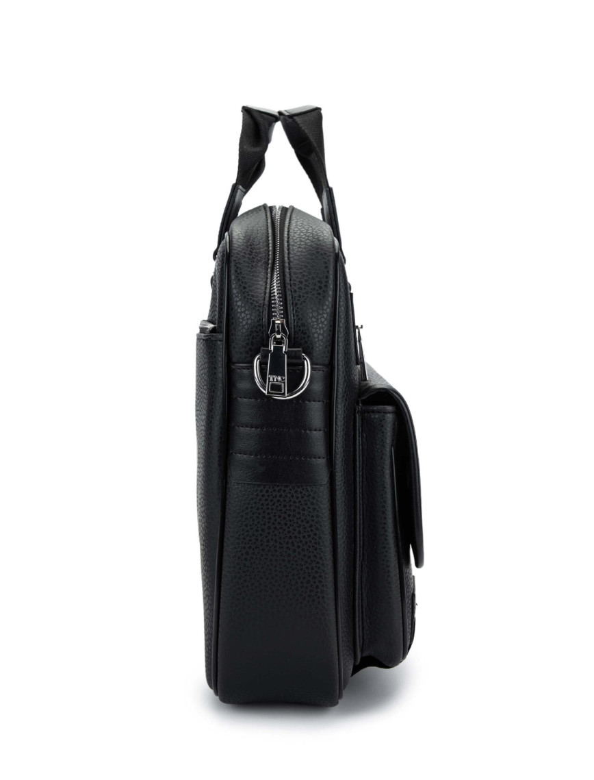 Tamer Tanca Unisex Vegan Siyah Evrak Çantası Tamer Tanca Unisex Vegan Siyah Evrak Çantası