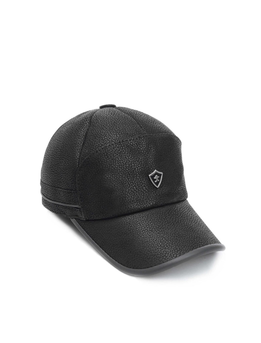 Tamer Tanca Erkek Hakiki Deri Siyah Şapka Tamer Tanca Erkek Hakiki Deri Siyah Şapka