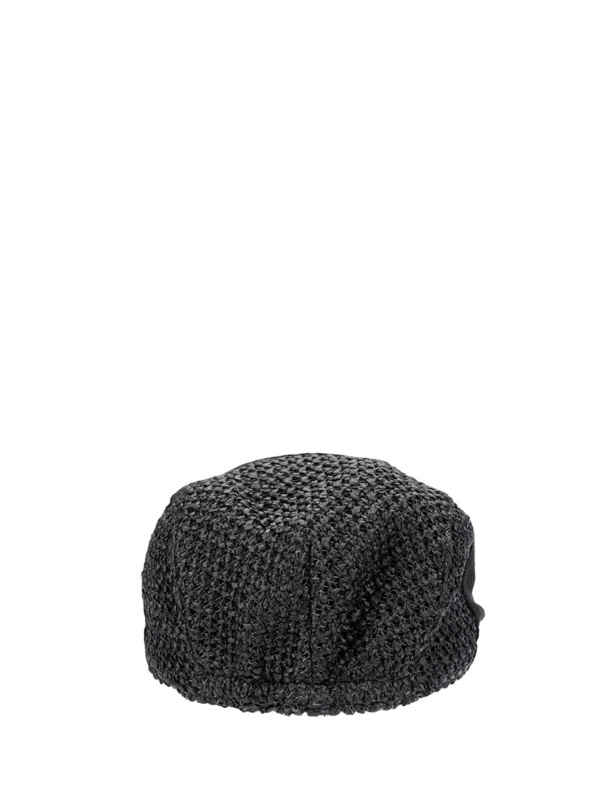 Tamer Tanca Erkek Deri/Keten/Hasır Siyah Şapka Tamer Tanca Erkek Deri/Keten/Hasır Siyah Şapka