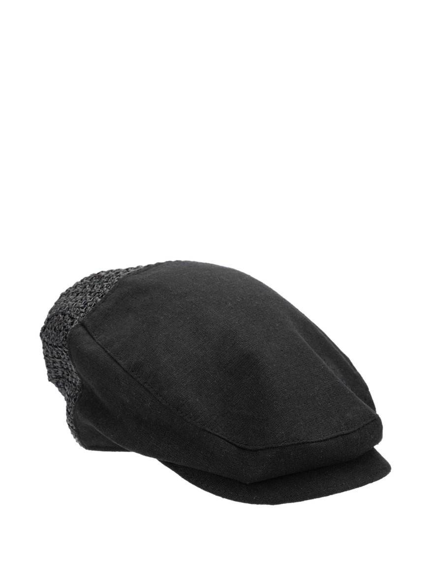 Tamer Tanca Erkek Deri/Keten/Hasır Bej Şapka Tamer Tanca Erkek Deri/Keten/Hasır Bej Şapka