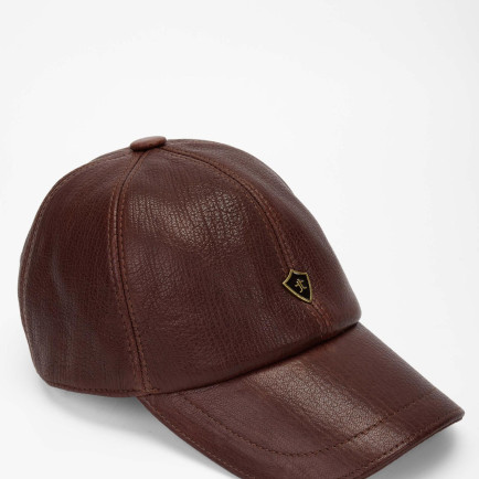 Tamer Tanca Erkek Hakiki Deri Taba Şapka Tamer Tanca Erkek Hakiki Deri Taba Şapka