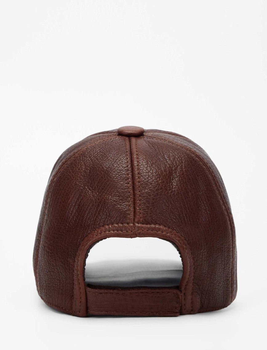 Tamer Tanca Erkek Hakiki Deri Taba Şapka Tamer Tanca Erkek Hakiki Deri Taba Şapka