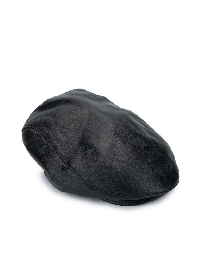 Tamer Tanca Erkek Hakiki Deri Siyah Şapka Tamer Tanca Erkek Hakiki Deri Siyah Şapka
