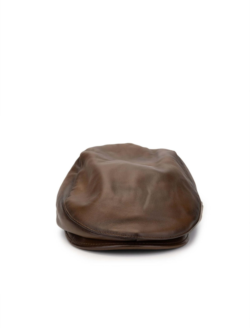 Tamer Tanca Erkek Hakiki Deri Taba Şapka Tamer Tanca Erkek Hakiki Deri Taba Şapka