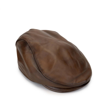 Tamer Tanca Erkek Hakiki Deri Taba Şapka Tamer Tanca Erkek Hakiki Deri Taba Şapka