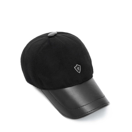 Tamer Tanca Erkek Hakiki Deri Siyah Şapka Tamer Tanca Erkek Hakiki Deri Siyah Şapka