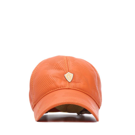 Tamer Tanca Erkek Hakiki Deri Turuncu Şapka Tamer Tanca Erkek Hakiki Deri Turuncu Şapka