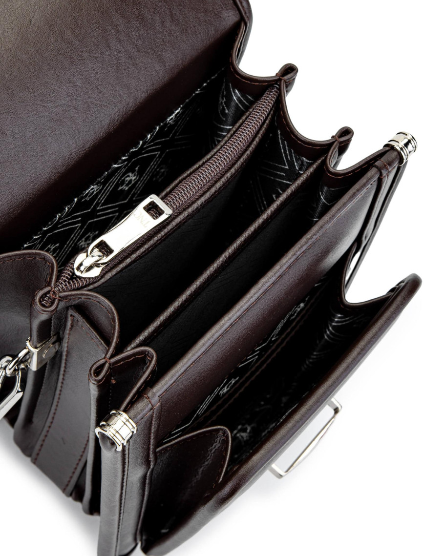 Tamer Tanca Erkek Vegan Kahverengi Postacı Çantası Tamer Tanca Erkek Vegan Kahverengi Postacı Çantası