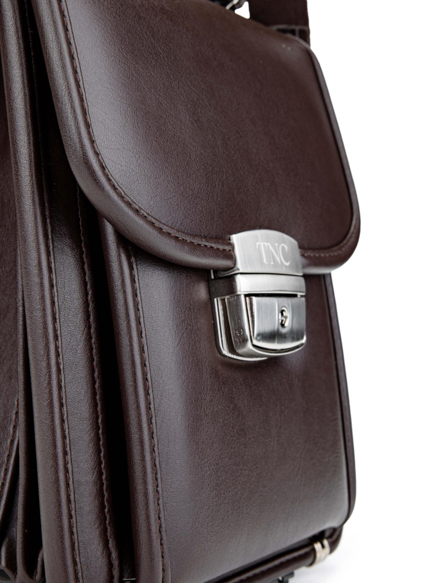 Tamer Tanca Erkek Vegan Kahverengi Postacı Çantası Tamer Tanca Erkek Vegan Kahverengi Postacı Çantası