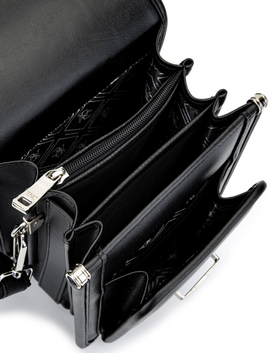 Tamer Tanca Erkek Vegan Siyah Postacı Çantası Tamer Tanca Erkek Vegan Siyah Postacı Çantası