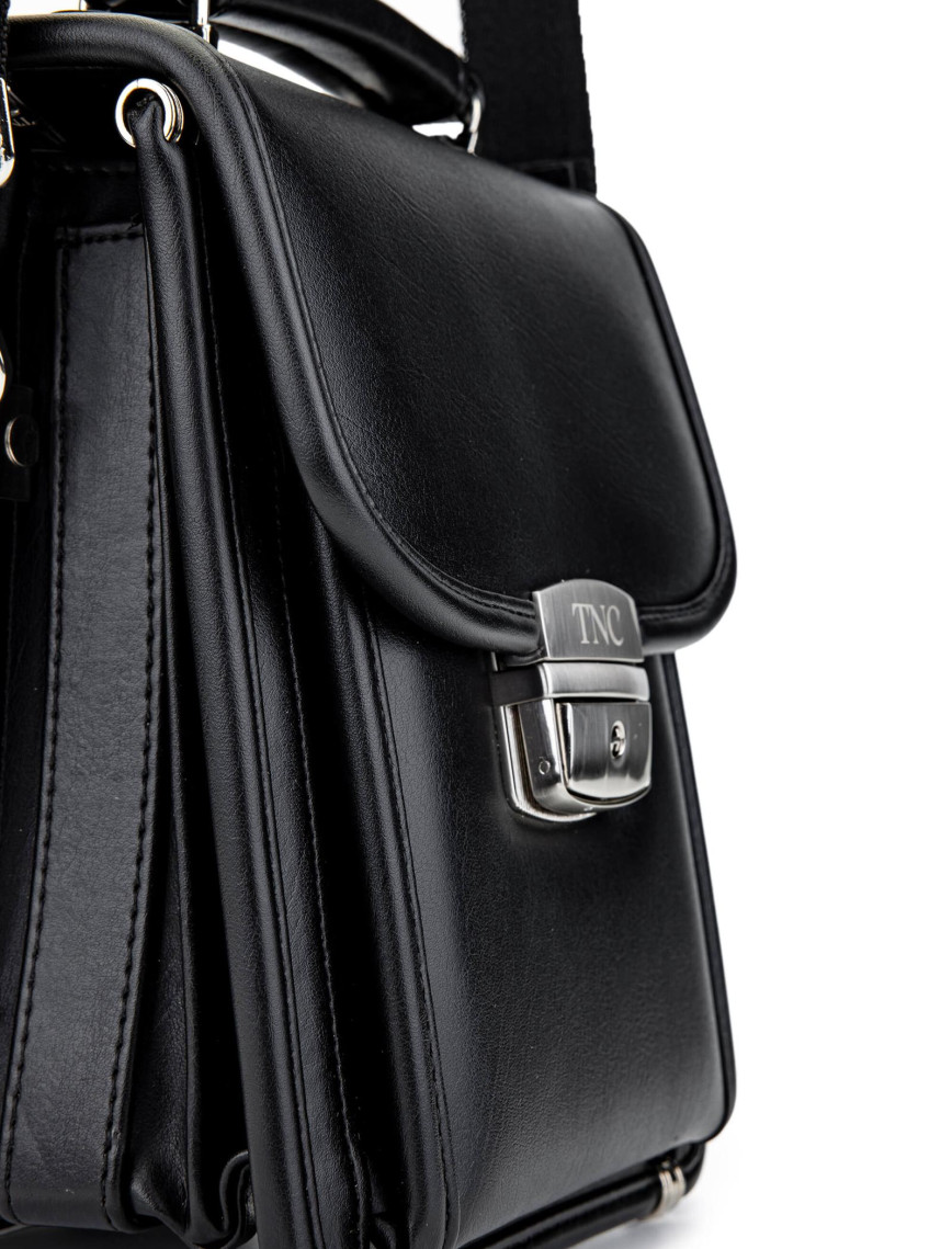 Tamer Tanca Erkek Vegan Siyah Postacı Çantası Tamer Tanca Erkek Vegan Siyah Postacı Çantası