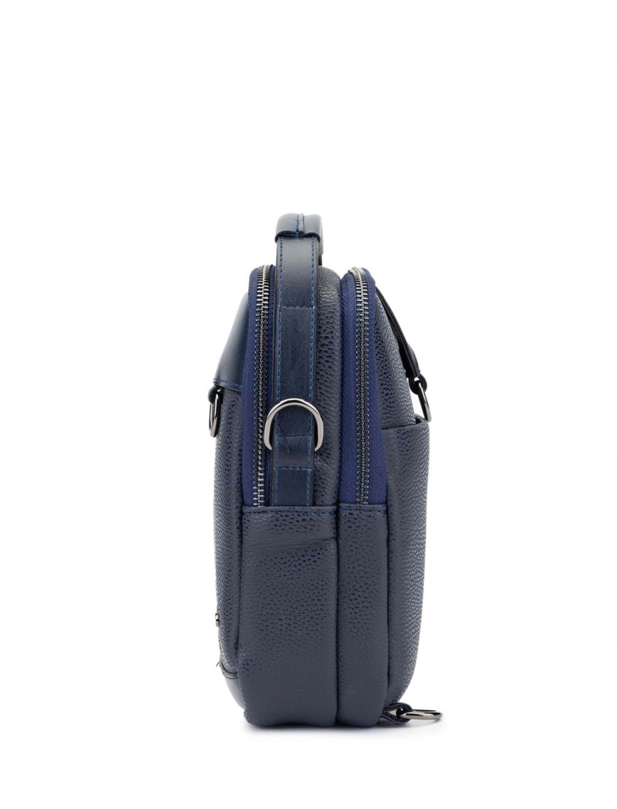 Tamer Tanca Erkek Vegan Lacivert Body Bag Çanta