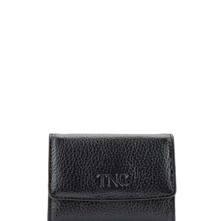 Tamer Tanca Erkek Hakiki Deri Siyah Kartlık