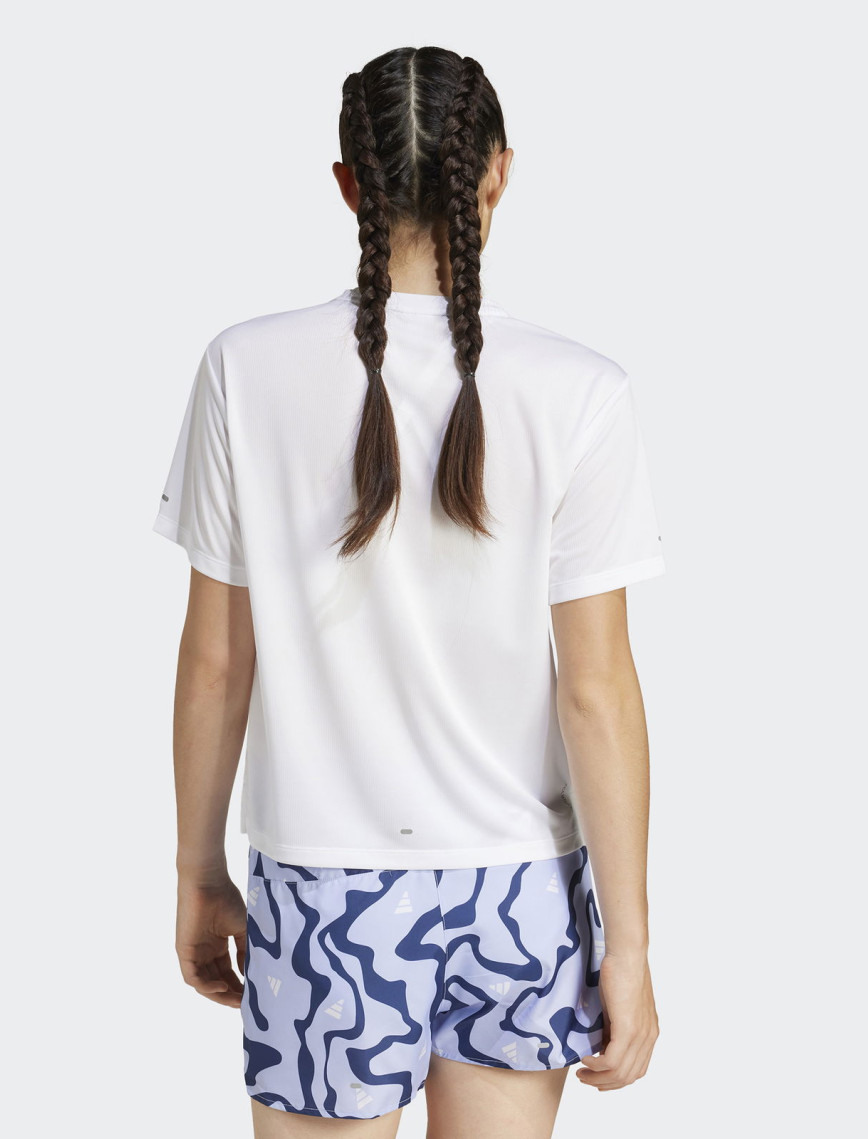 adidas Run It Brand Kadın Beyaz T-Shirt
