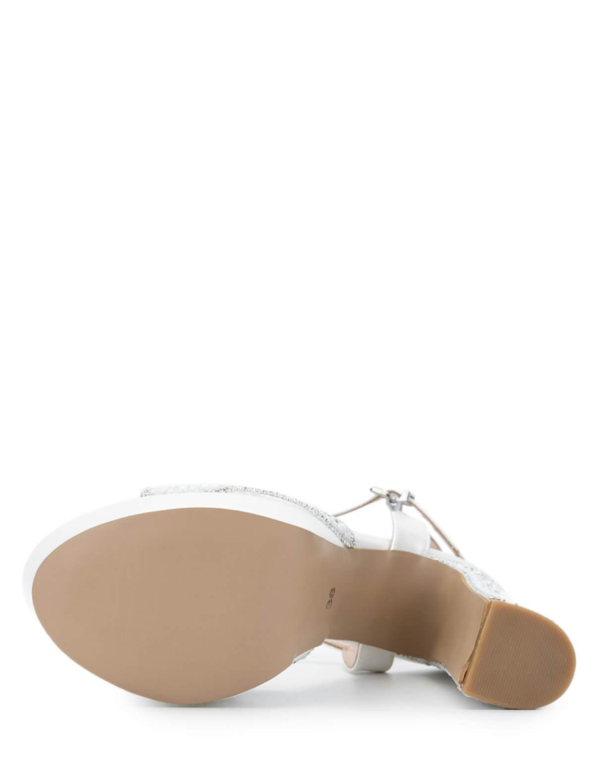 Tamer Tanca Kadın Vegan Beyaz Sedef  Topuklu Ayakkabı