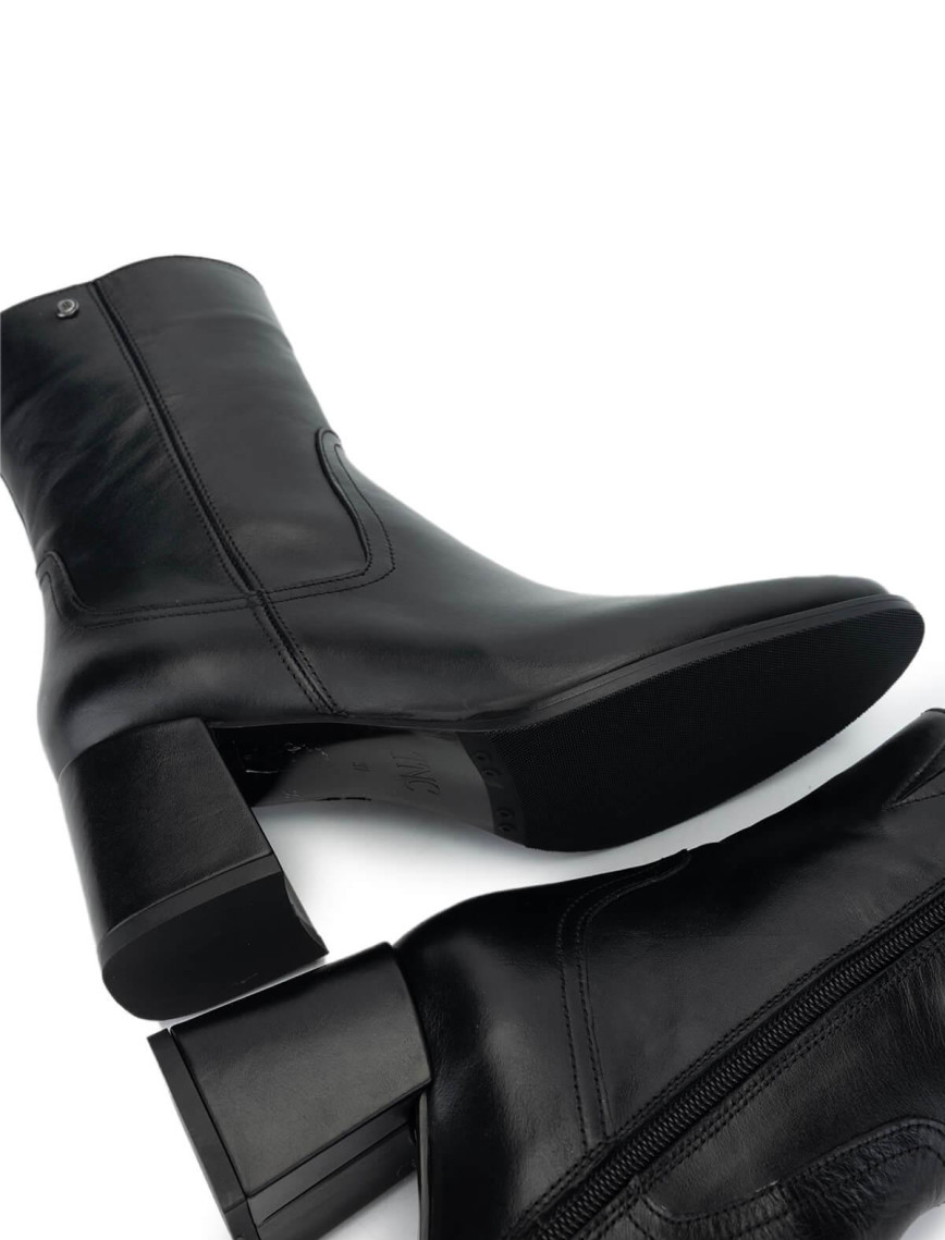 Tamer Tanca Kadın Hakiki Deri Siyah Deri Topuklu Bot Tamer Tanca Kadın Hakiki Deri Siyah Deri Topuklu Bot