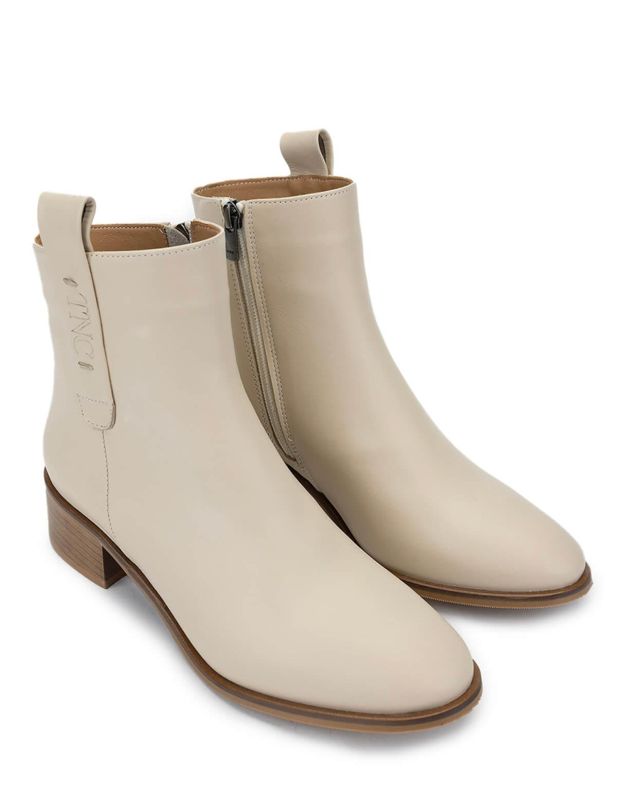 Tamer Tanca Kadın Hakiki Deri Bej Topuklu Bot Tamer Tanca Kadın Hakiki Deri Bej Topuklu Bot