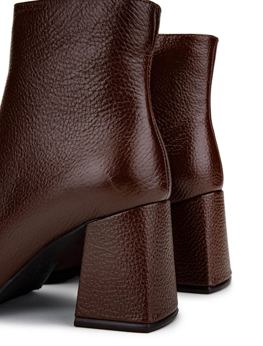 Tamer Tanca Kadın Hakiki Deri Taba Floter Topuklu Bot Tamer Tanca Kadın Hakiki Deri Taba Floter Topuklu Bot