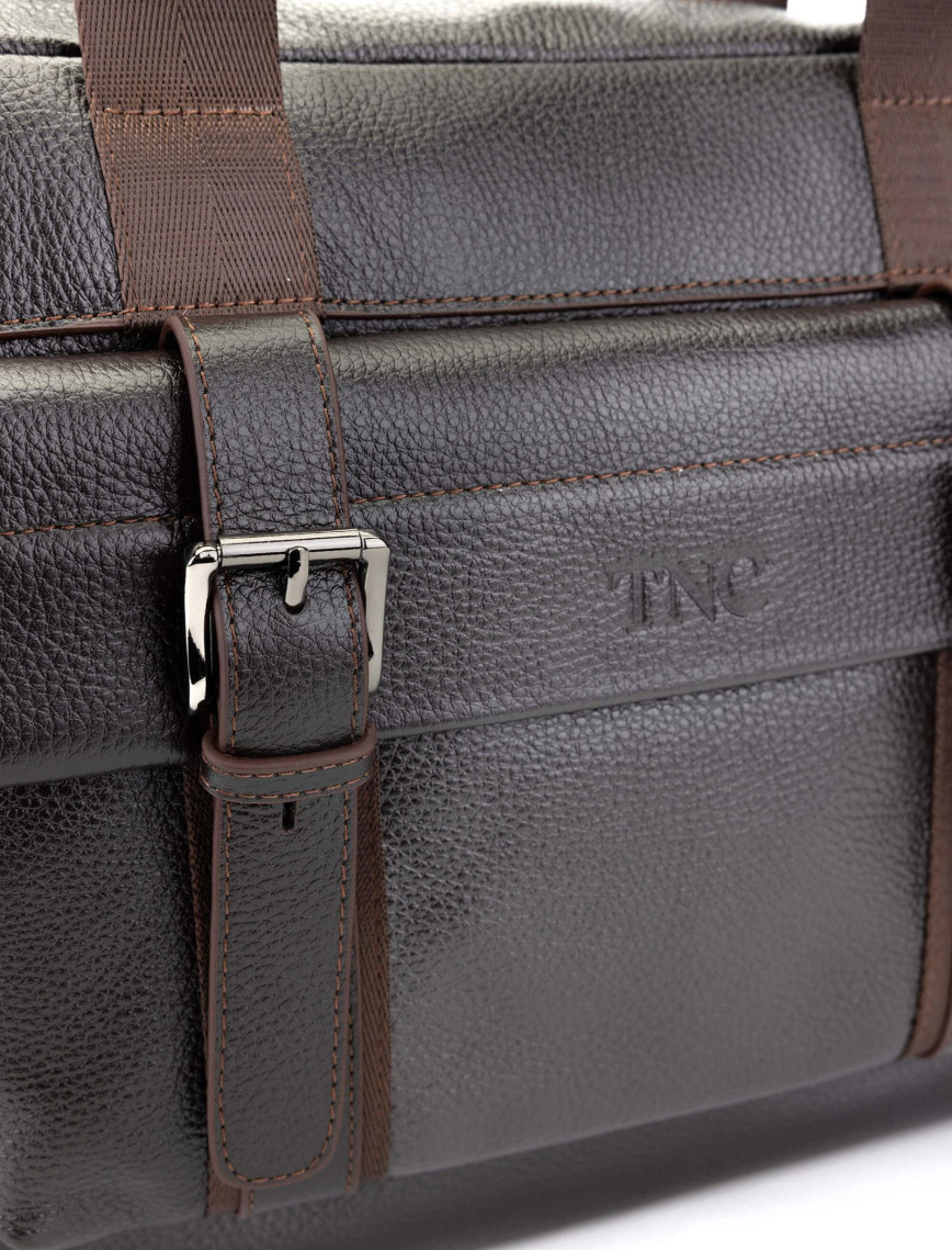 Tamer Tanca Erkek Hakiki Deri Kahverengi Floter Evrak Çantası Tamer Tanca Erkek Hakiki Deri Kahverengi Floter Evrak Çantası