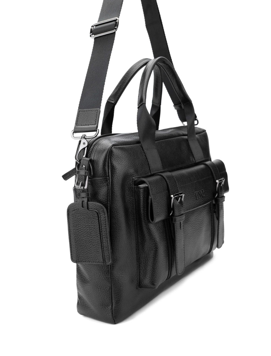 Tamer Tanca Erkek Hakiki Deri Siyah Floter Evrak Çantası Tamer Tanca Erkek Hakiki Deri Siyah Floter Evrak Çantası