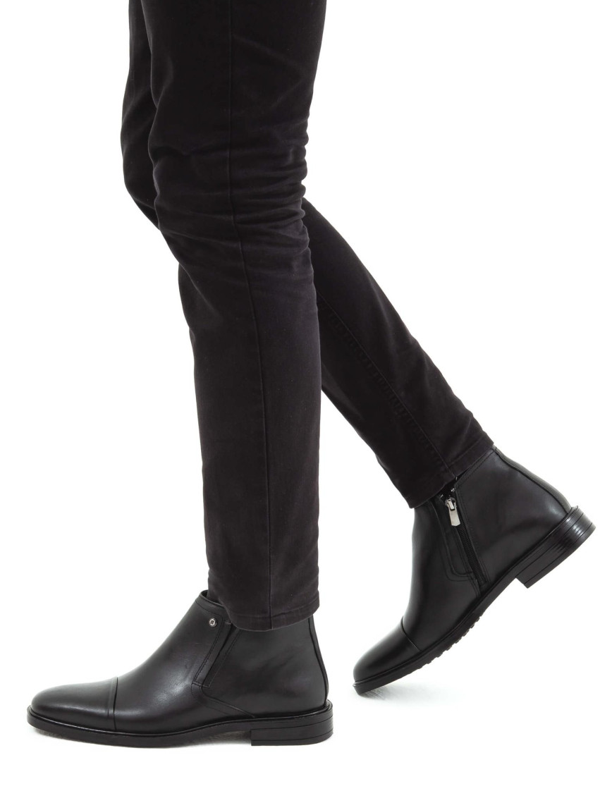 Tamer Tanca Erkek Hakiki Deri Siyah Klasik Bot Tamer Tanca Erkek Hakiki Deri Siyah Klasik Bot