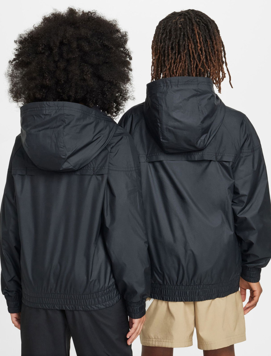 Nike Sportswear Windrunner Genç Çocuk Siyah Ceket Nike Sportswear Windrunner Genç Çocuk Siyah Ceket