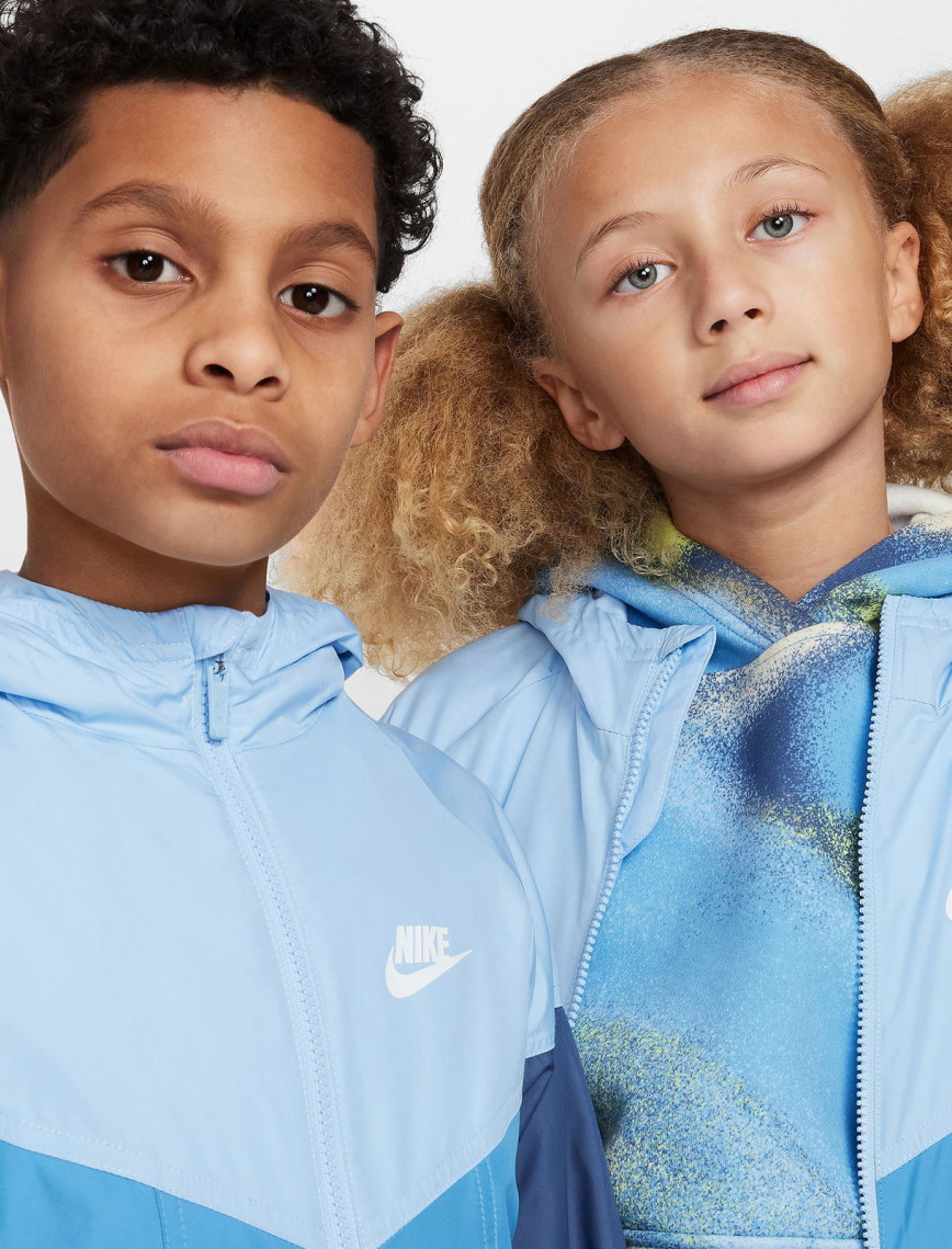 Nike Sportswear Windrunner Genç Çocuk Mavi Ceket Nike Sportswear Windrunner Genç Çocuk Mavi Ceket