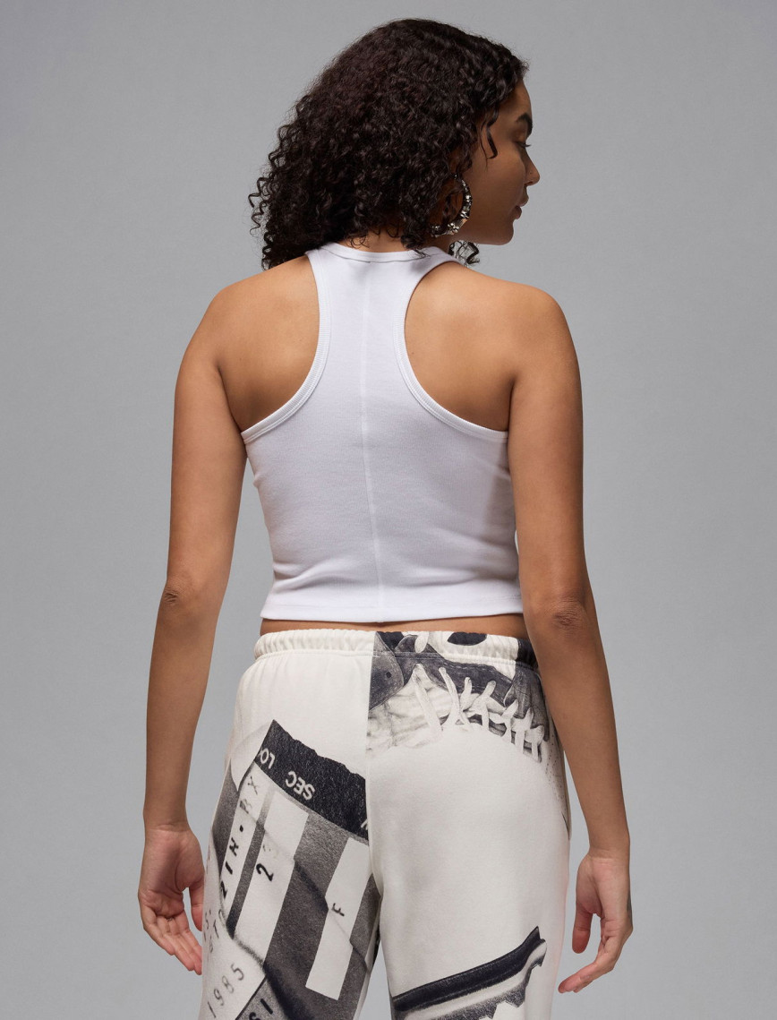 Jordan Essentials Kadın Beyaz Kolsuz T-Shirt Jordan Essentials Kadın Beyaz Kolsuz T-Shirt