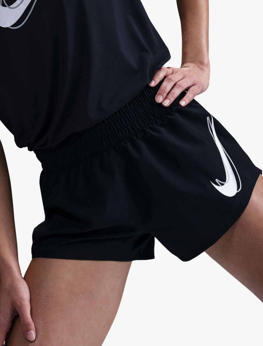 Nike One Swoosh Dri-Fit Kadın Siyah Şort Nike One Swoosh Dri-Fit Kadın Siyah Şort