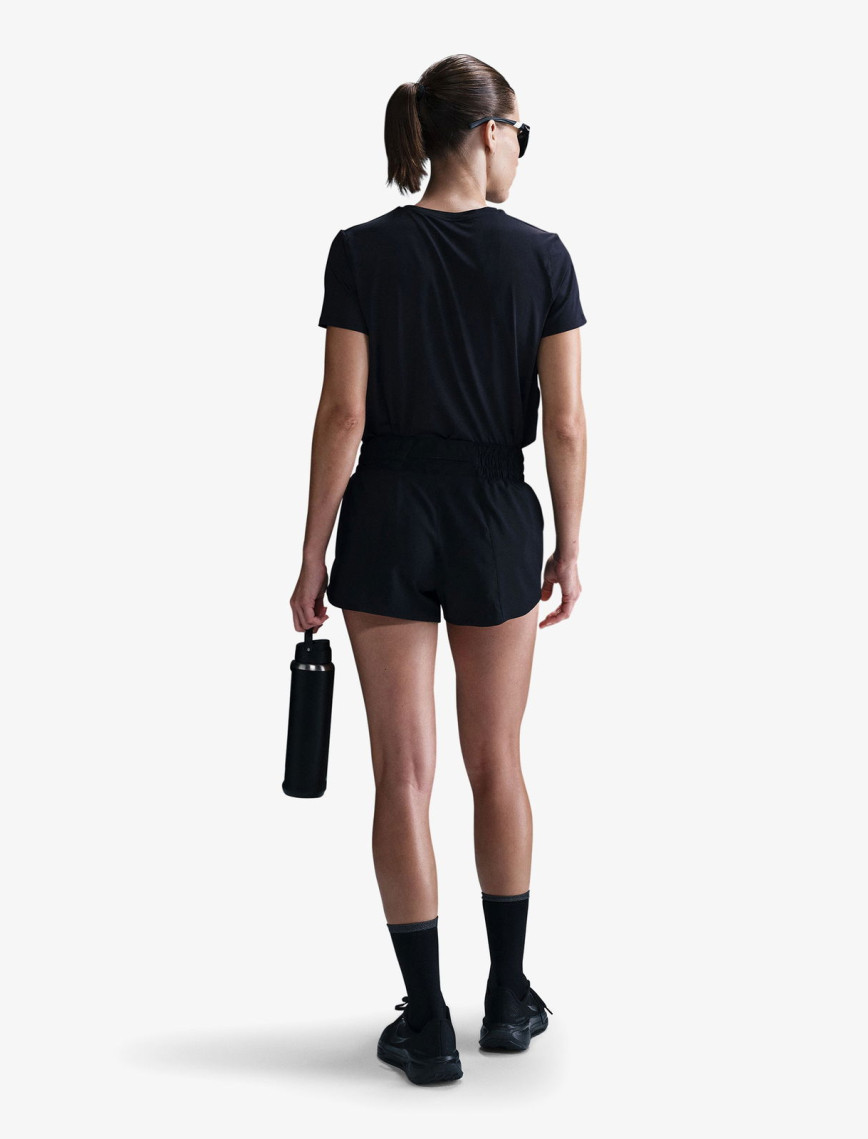 Nike One Swoosh Dri-Fit Kadın Siyah Şort Nike One Swoosh Dri-Fit Kadın Siyah Şort