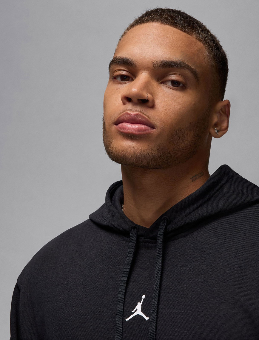 Jordan Dri-Fit Sport Crossover Fleece Erkek Siyah Sweatshirt Jordan Dri-Fit Sport Crossover Fleece Erkek Siyah Sweatshirt