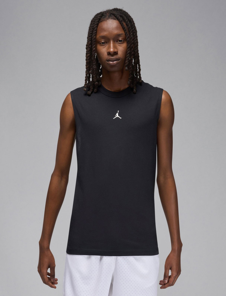 Jordan Dri-Fit Sport Erkek Beyaz Kolsuz T-Shirt