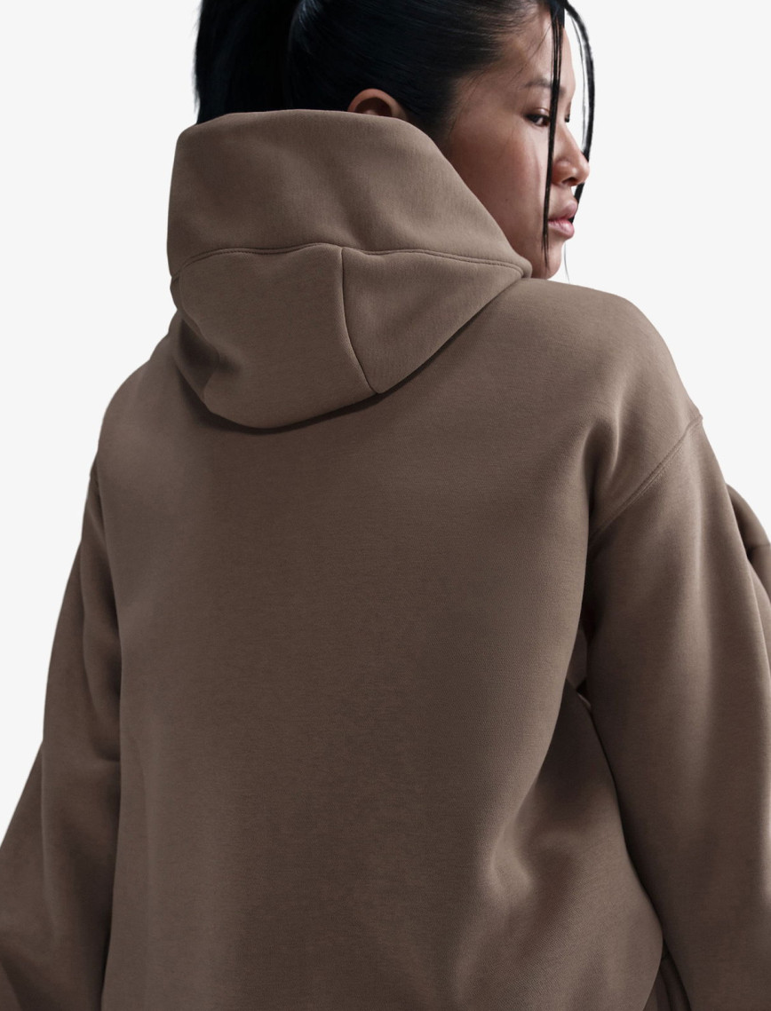 Nike Dri-Fit Sportswear Phoenix Fleece Oversize Kadın Kahverengi Sweatshirt Nike Dri-Fit Sportswear Phoenix Fleece Oversize Kadın Kahverengi Sweatshirt