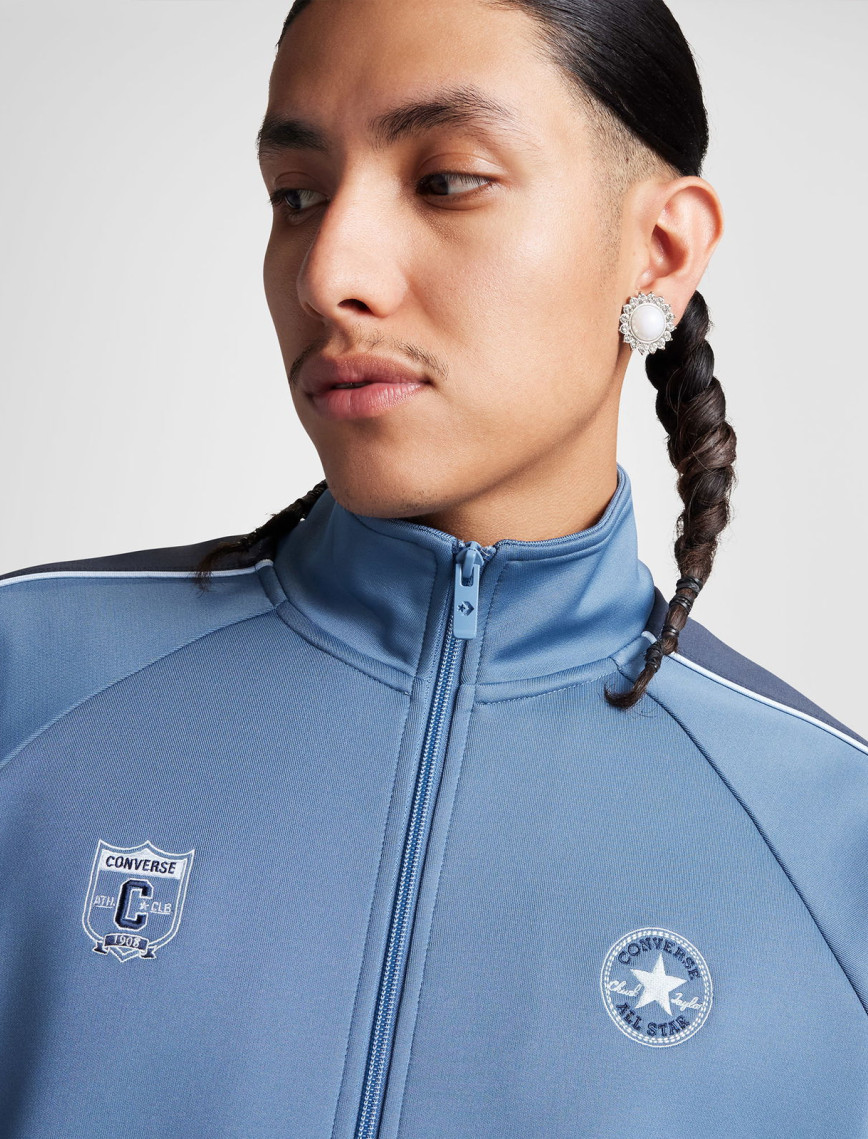 Converse Erkek Renk Bloklu Mavi Eşofman Üstü Converse Erkek Renk Bloklu Mavi Eşofman Üstü