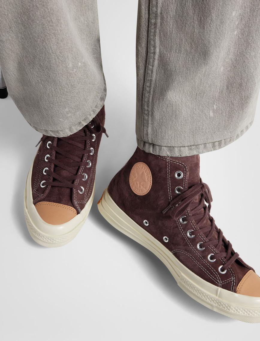 Converse Chuck 70 Taylored Lux Unisex Kahverengi Deri Sneaker Converse Chuck 70 Taylored Lux Unisex Kahverengi Deri Sneaker