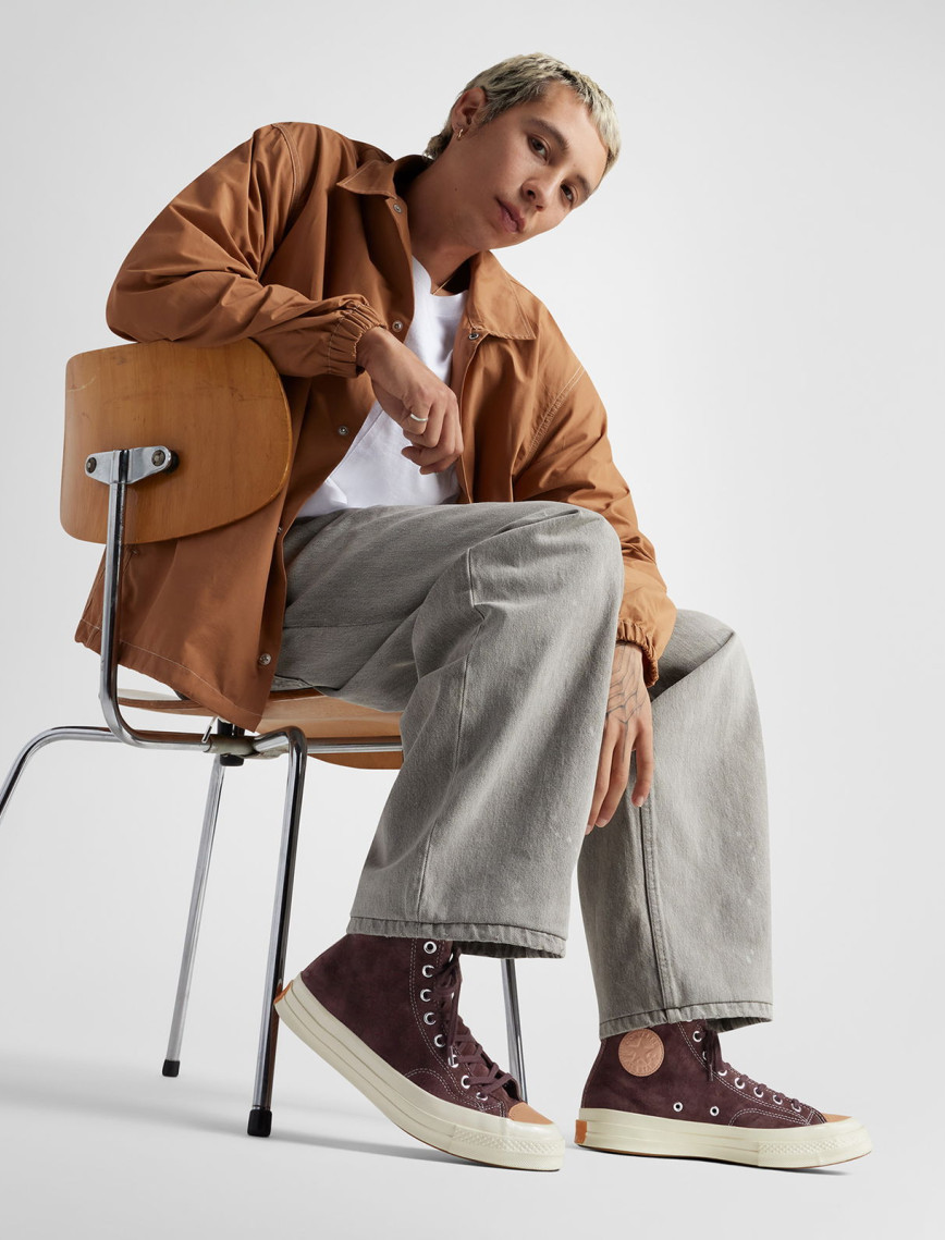 Converse Chuck 70 Taylored Lux Unisex Kahverengi Deri Sneaker Converse Chuck 70 Taylored Lux Unisex Kahverengi Deri Sneaker