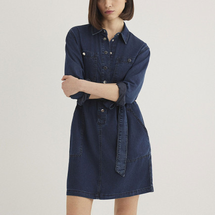 Mavi Bridget Gold Klasik Mürekkep Mavi Jean Elbise 1310541-87815 Mavi Bridget Gold Klasik Mürekkep Mavi Jean Elbise 1310541-87815