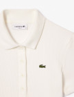 Lacoste L.12.D Kadın Slim Fit Organik Pamuk Beyaz Polo Lacoste L.12.D Kadın Slim Fit Organik Pamuk Beyaz Polo