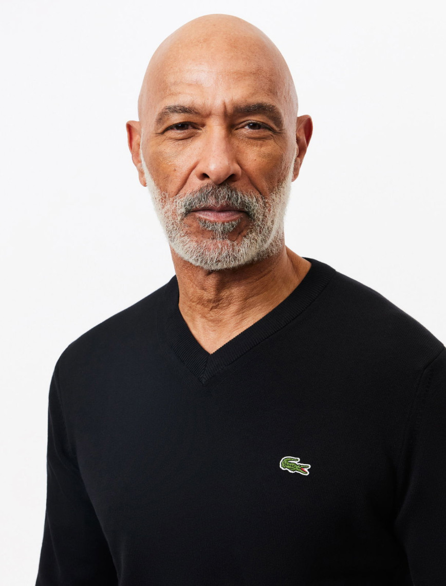 Lacoste Erkek Regular Fit V Yaka Organik Pamuk Siyah Triko Lacoste Erkek Regular Fit V Yaka Organik Pamuk Siyah Triko