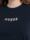 Guess Cn Reg 3D Embr Mid Organicetch 180 Kadın Lacivert T-Shirt Guess Cn Reg 3D Embr Mid Organicetch 180 Kadın Lacivert T-Shirt