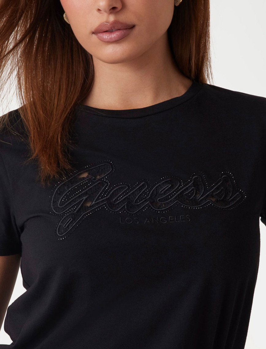 Guess Kadın Siyah T-Shirt