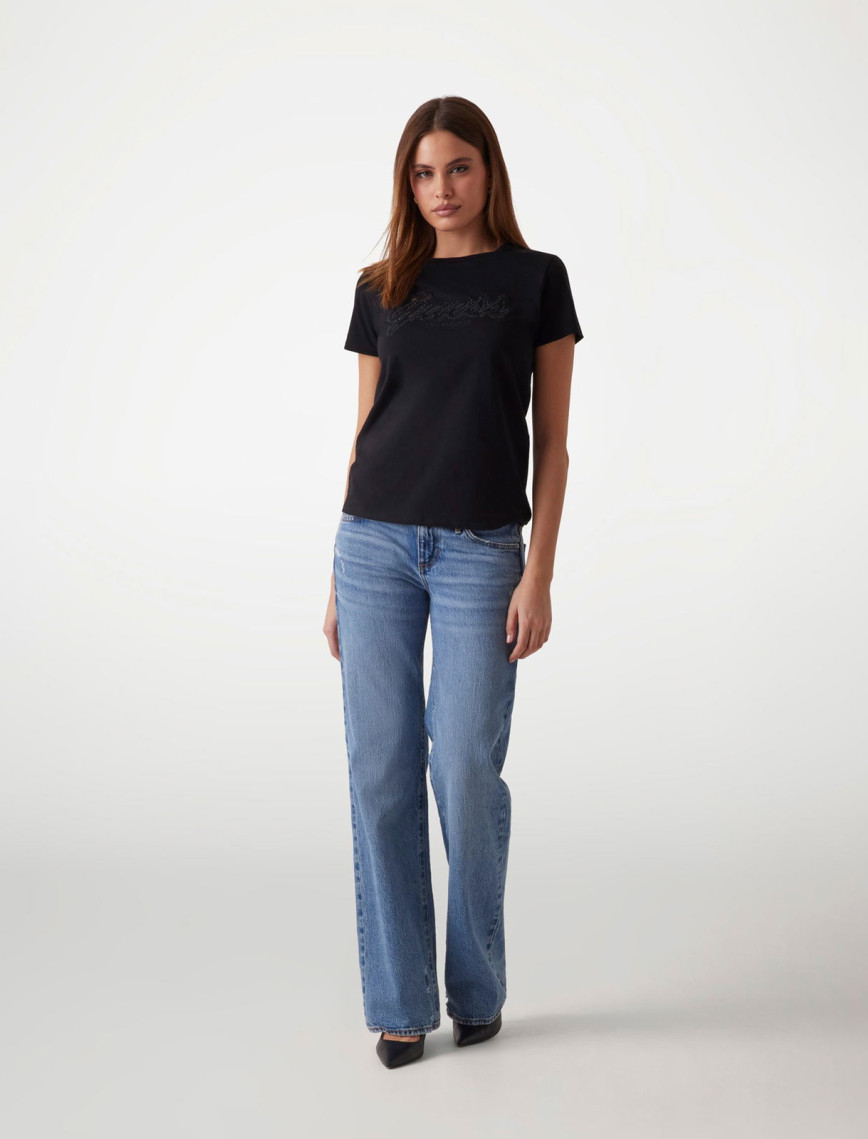 Guess Kadın Siyah T-Shirt