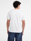 Guess Cn Regllegi Mid Organic Heavy 205 Erkek Beyaz T-Shirt