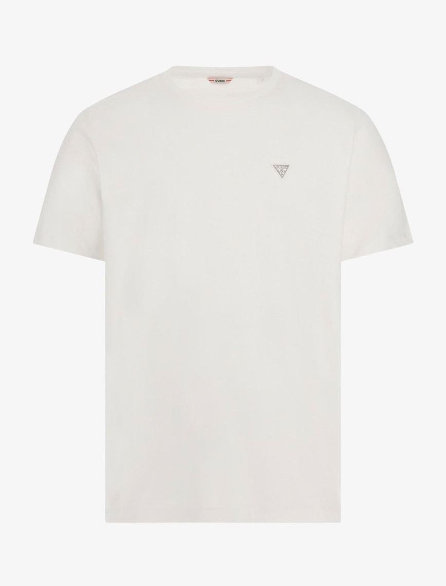 Guess Cn Patch Org Heavy 259 Erkek Beyaz T-Shirt