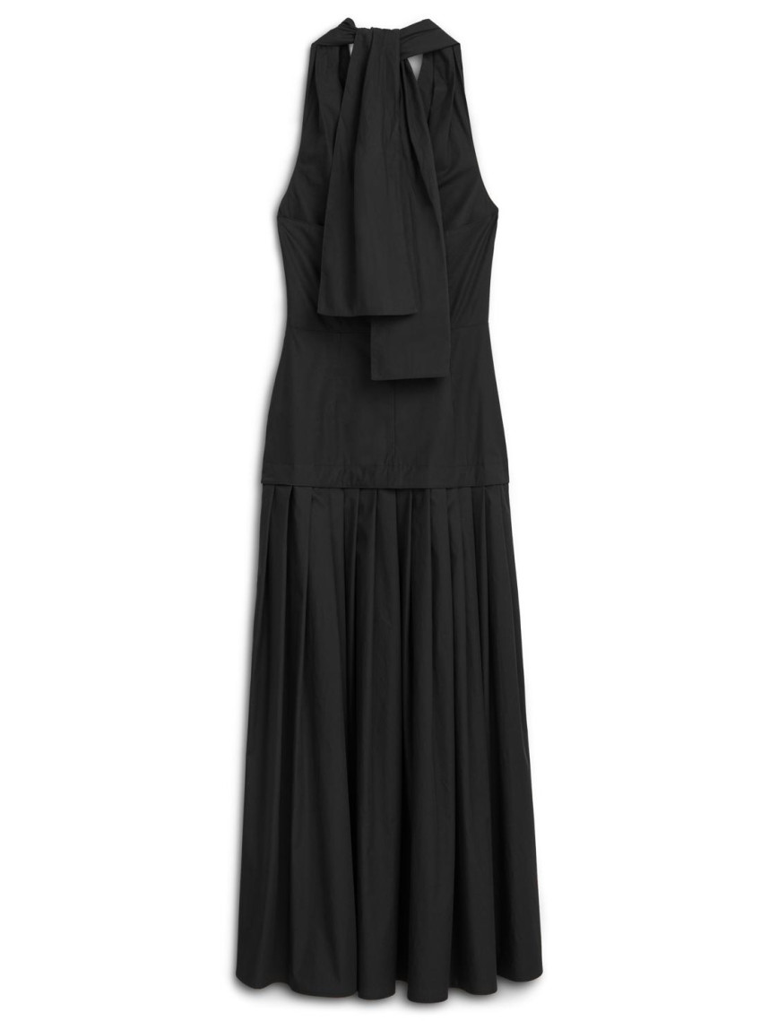 Boyundan Bağlamalı Maxi Elbise