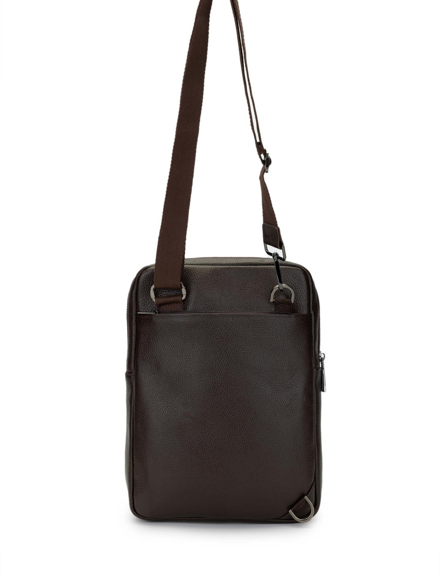 Tamer Tanca Erkek Hakiki Deri Kahverengi Postacı Çanta