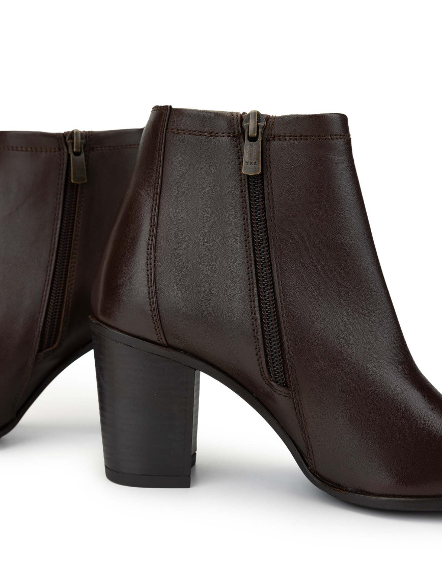 Tamer Tanca Kadın Vegan Kahverengi Topuklu Bot Tamer Tanca Kadın Vegan Kahverengi Topuklu Bot