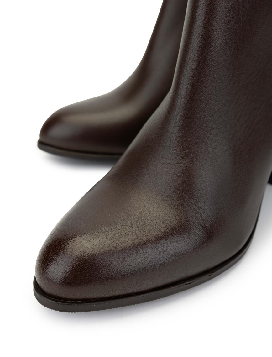 Tamer Tanca Kadın Vegan Kahverengi Topuklu Bot Tamer Tanca Kadın Vegan Kahverengi Topuklu Bot