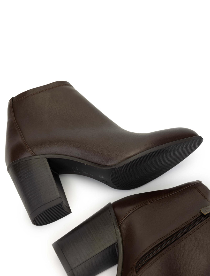 Tamer Tanca Kadın Vegan Kahverengi Topuklu Bot Tamer Tanca Kadın Vegan Kahverengi Topuklu Bot