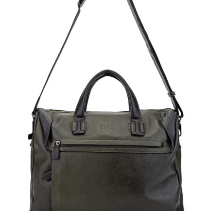 Tamer Tanca Erkek Hakiki Deri Yeşil Evrak Çantası Tamer Tanca Erkek Hakiki Deri Yeşil Evrak Çantası